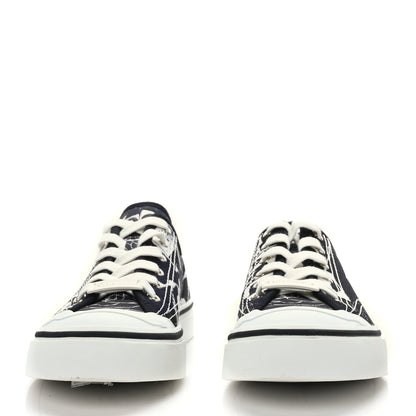 Chanel Printed Fabric Low Top Logo Sneakers 39 White Black 2 of 7