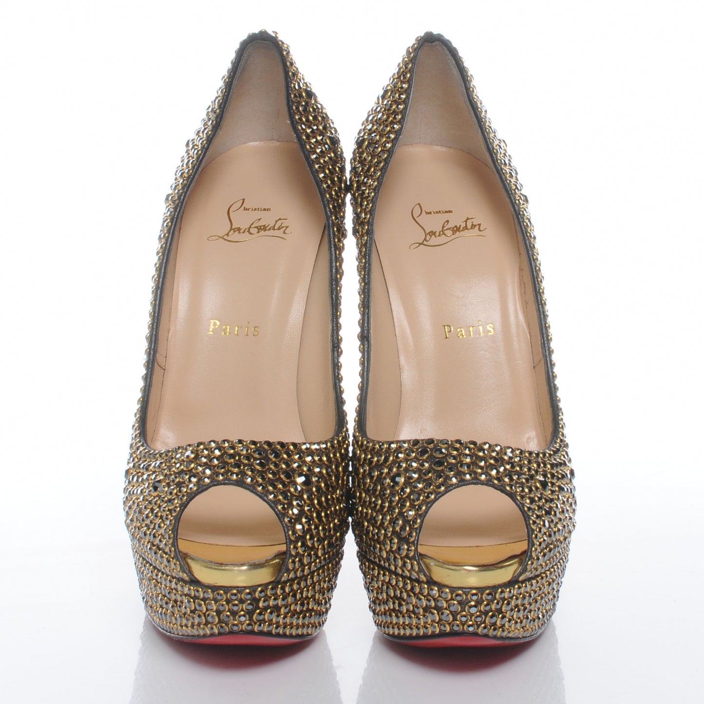 Strass Lady Peep 150 Pumps 41