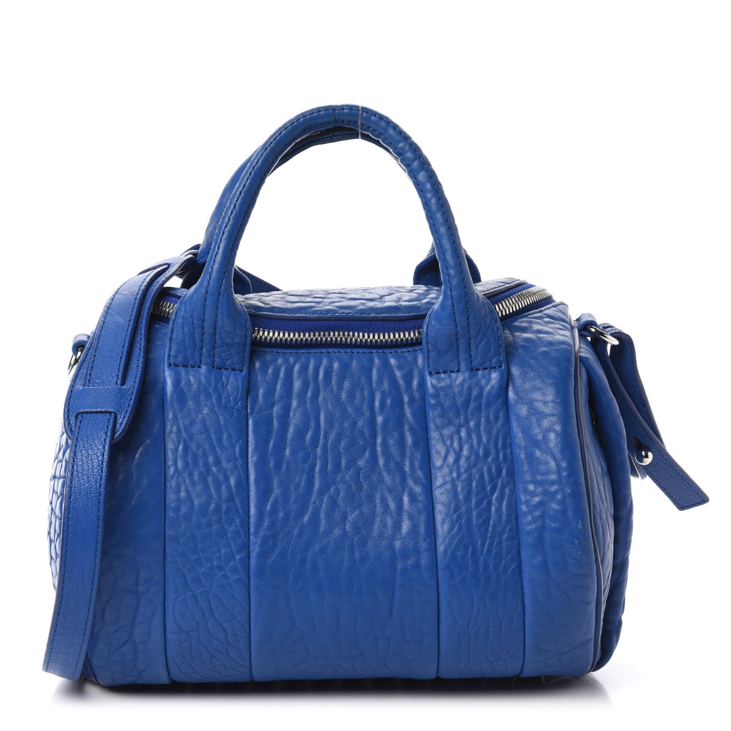 Alexander Wang Pebbled Lambskin Rockie Royal Silver Hardware 1 of 9