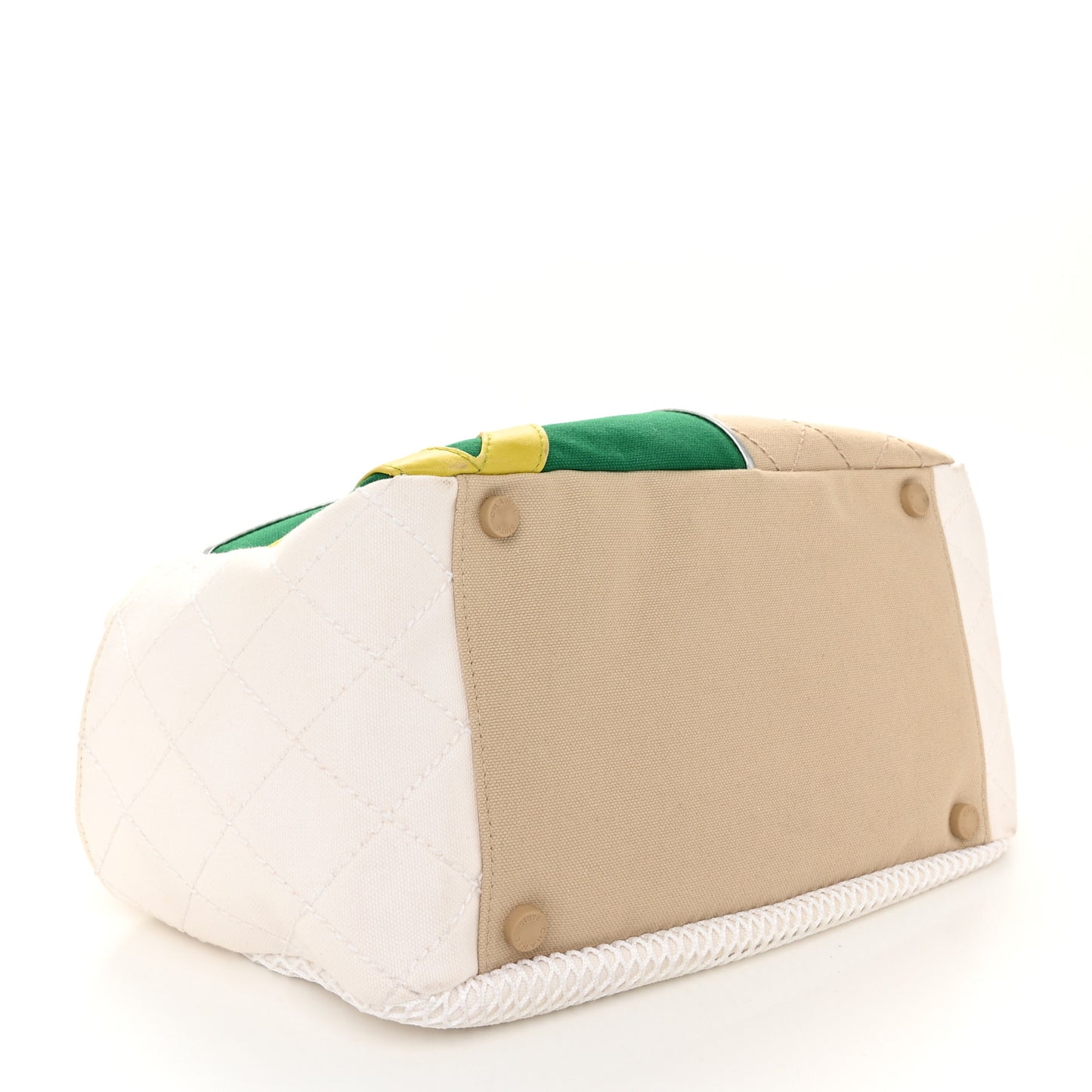 Canvas Quilted N°5 Shopping Tote Beige