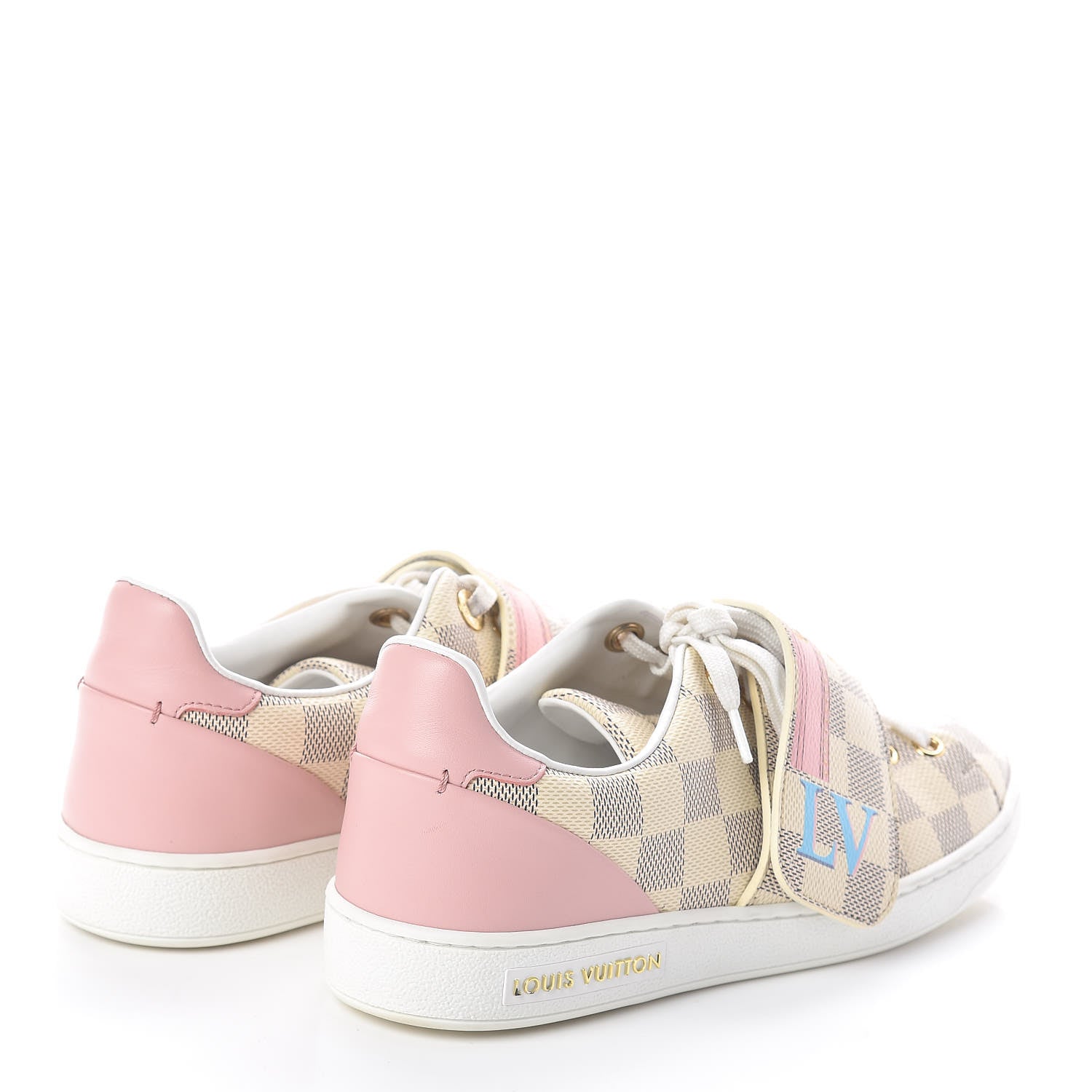 Louis Vuitton Damier Azur Summer Trunks Frontrow Sneakers 36.5 4 of 7