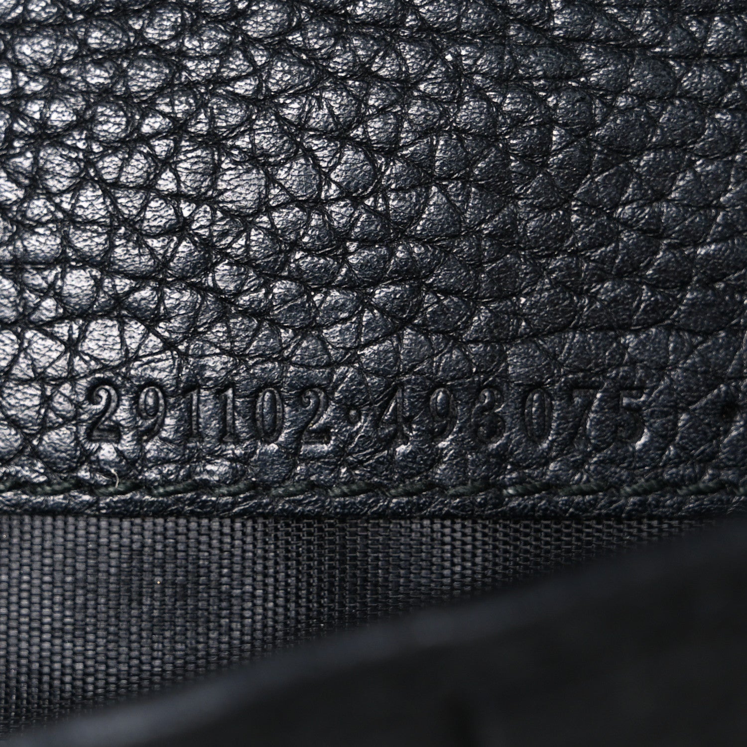 Gucci Pebbled Calfskin Soho Zip Around Wallet Black 7 of 7