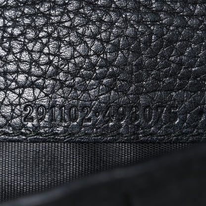 Gucci Pebbled Calfskin Soho Zip Around Wallet Black 7 of 7