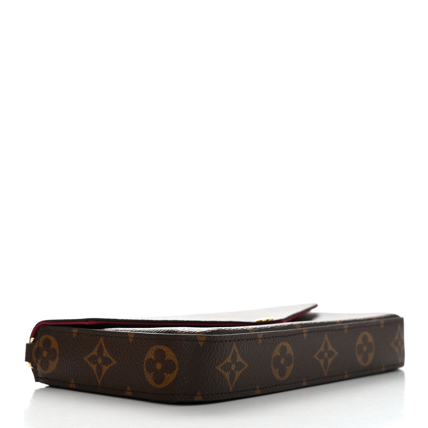 Louis Vuitton Monogram Pochette Felicie Chain Wallet Fuchsia 5 of 17