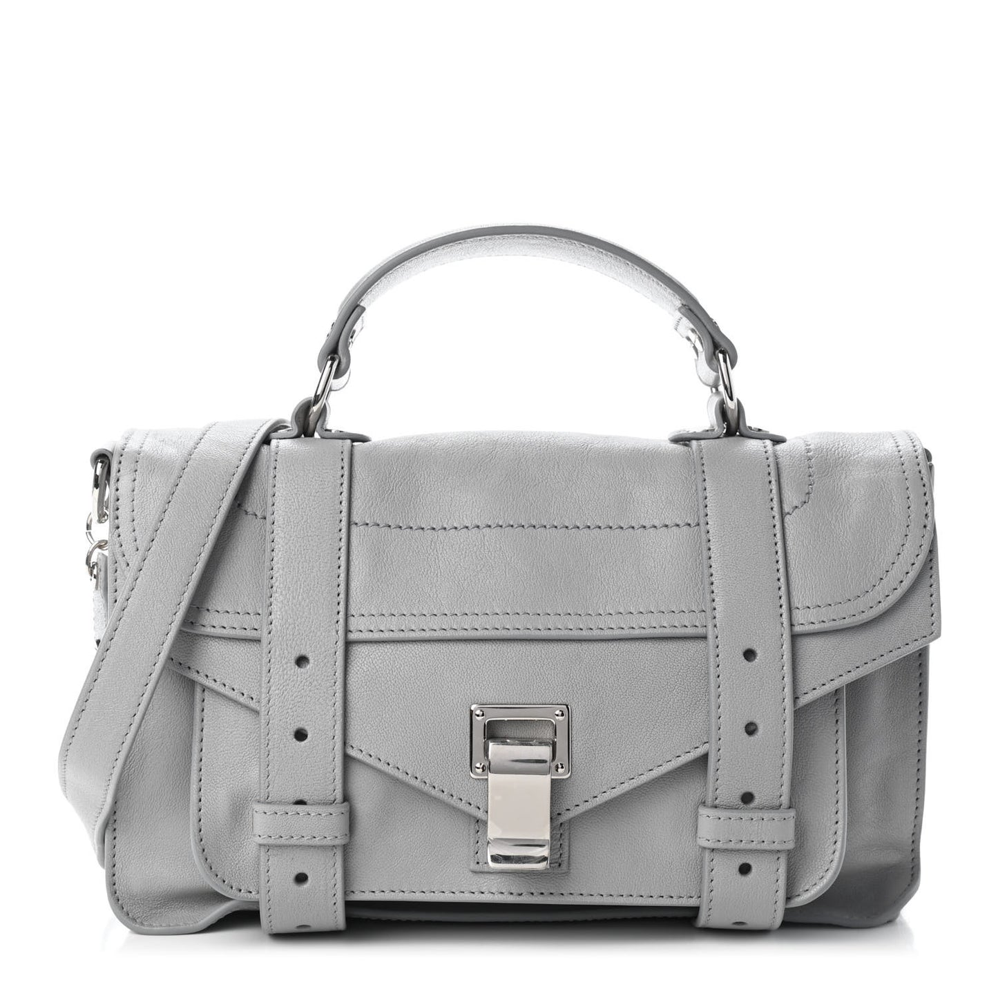 Lambskin Tiny PS1 Satchel Fog