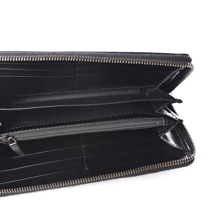 Gucci Imprime Monogram GG Pierce Zip Around Wallet Black 5 of 7
