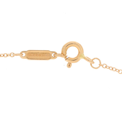 Tiffany 18K Rose Gold Diamond .16ctw Circlet Pendant Necklace 3 of 5