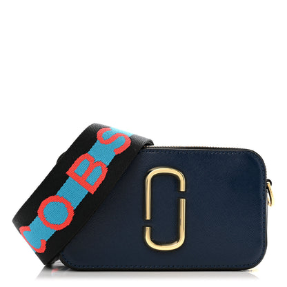 Marc Jacobs Saffiano Small Snapshot Camera Bag Blue Sea 1 of 12