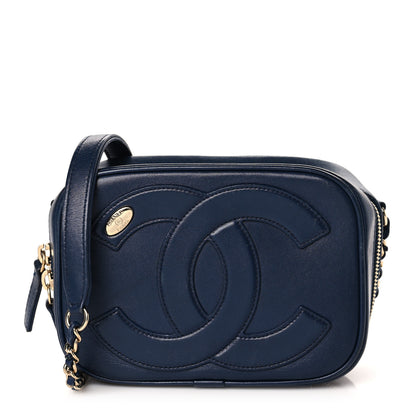Chanel Lambskin CC Mania Camera Case Blue 1 of 8
