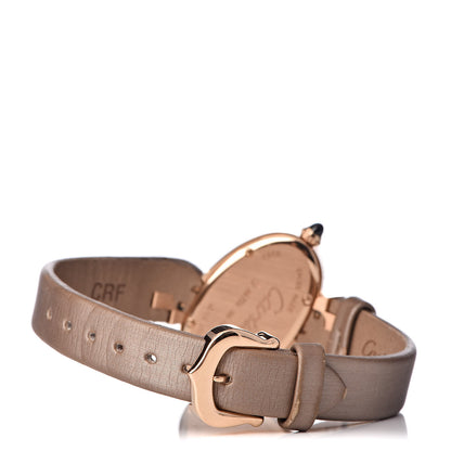 Cartier 18K Pink Gold Satin 30mm Delices de Cartier Quartz Watch Taupe 4 of 9