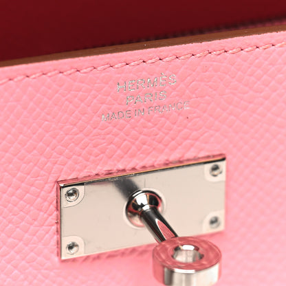 Hermes Epsom Kelly Wallet To Go Rose Confetti 8 of 11