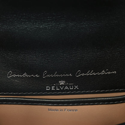 Delvaux Calfskin Iron Shield Mini Brillant Satchel Black 5 of 7