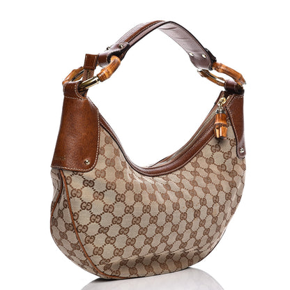 Gucci Monogram Bamboo Ring Hobo Brown 3 of 9