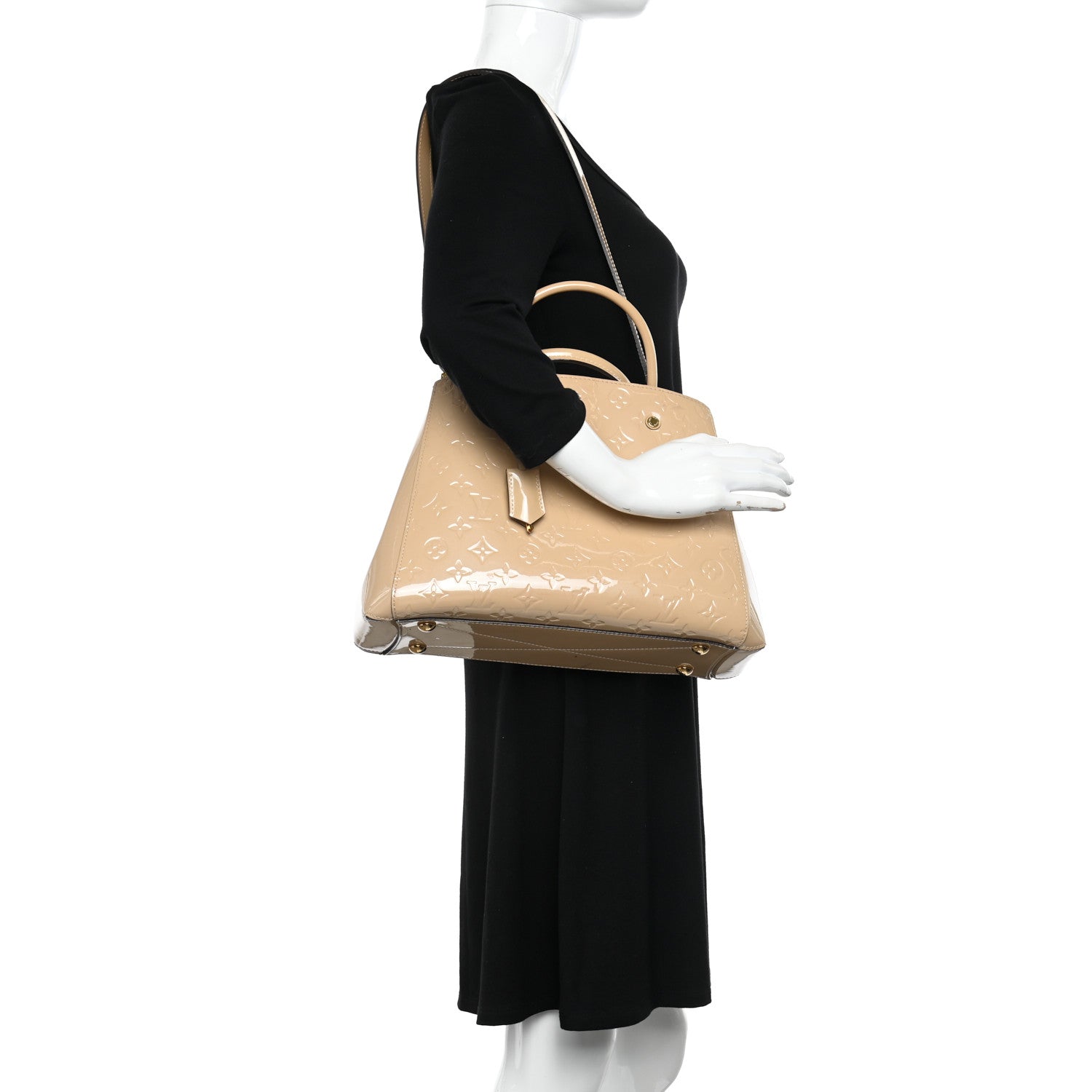 Louis Vuitton Vernis Montaigne MM Dune 2 of 14