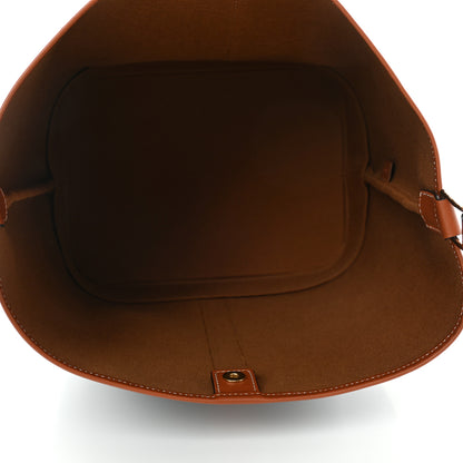Celine Triomphe Canvas Calfskin Medium Bucket Bag Tan 4 of 4