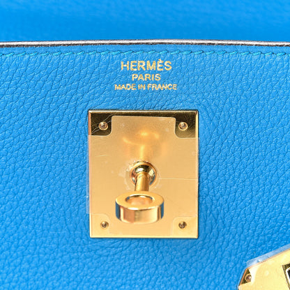 Hermes Togo Kelly Retourne 28 Bleu Zanzibar 5 of 12