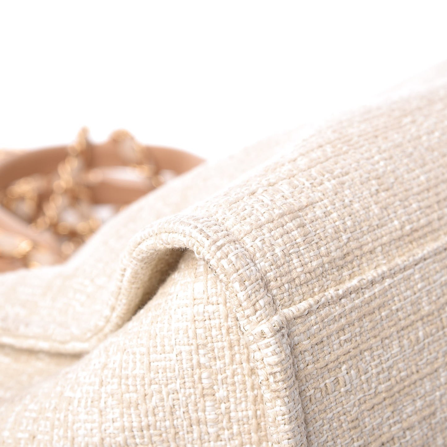 Canvas Large Deauville Tote Light Beige