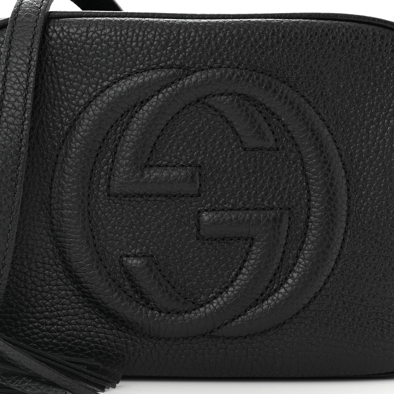 Gucci Pebbled Calfskin Small Soho Disco Bag Black 8 of 11