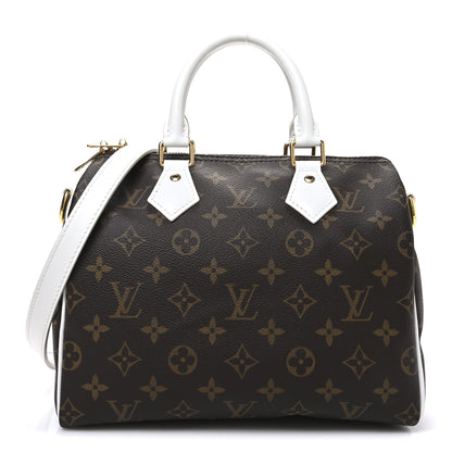 Louis Vuitton Monogram LV Match Speedy Bandouliere 25 White 1 of 11