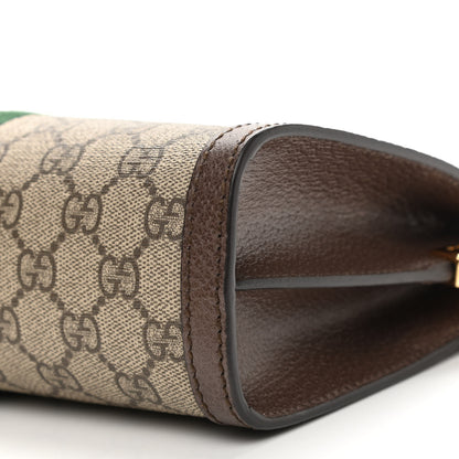 Gucci GG Supreme Monogram Web Small Ophidia Chain Shoulder Bag Brown 10 of 10