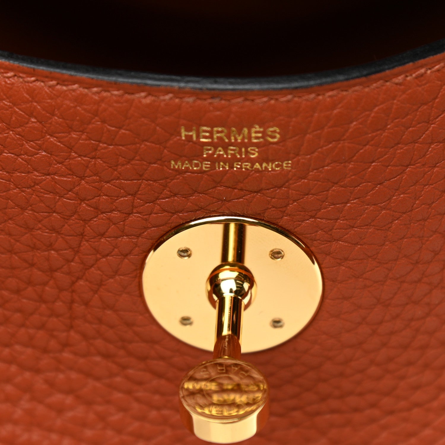 Hermes Taurillon Clemence Lindy 26 Cuivre 6 of 9
