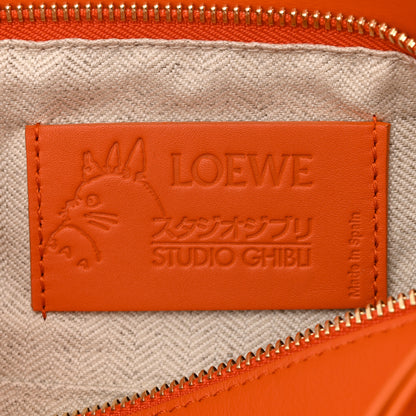Loewe X HOWLS MOVING CASTLE Satin Calfskin Small Calcifer Puzzle Orange 6 of 11