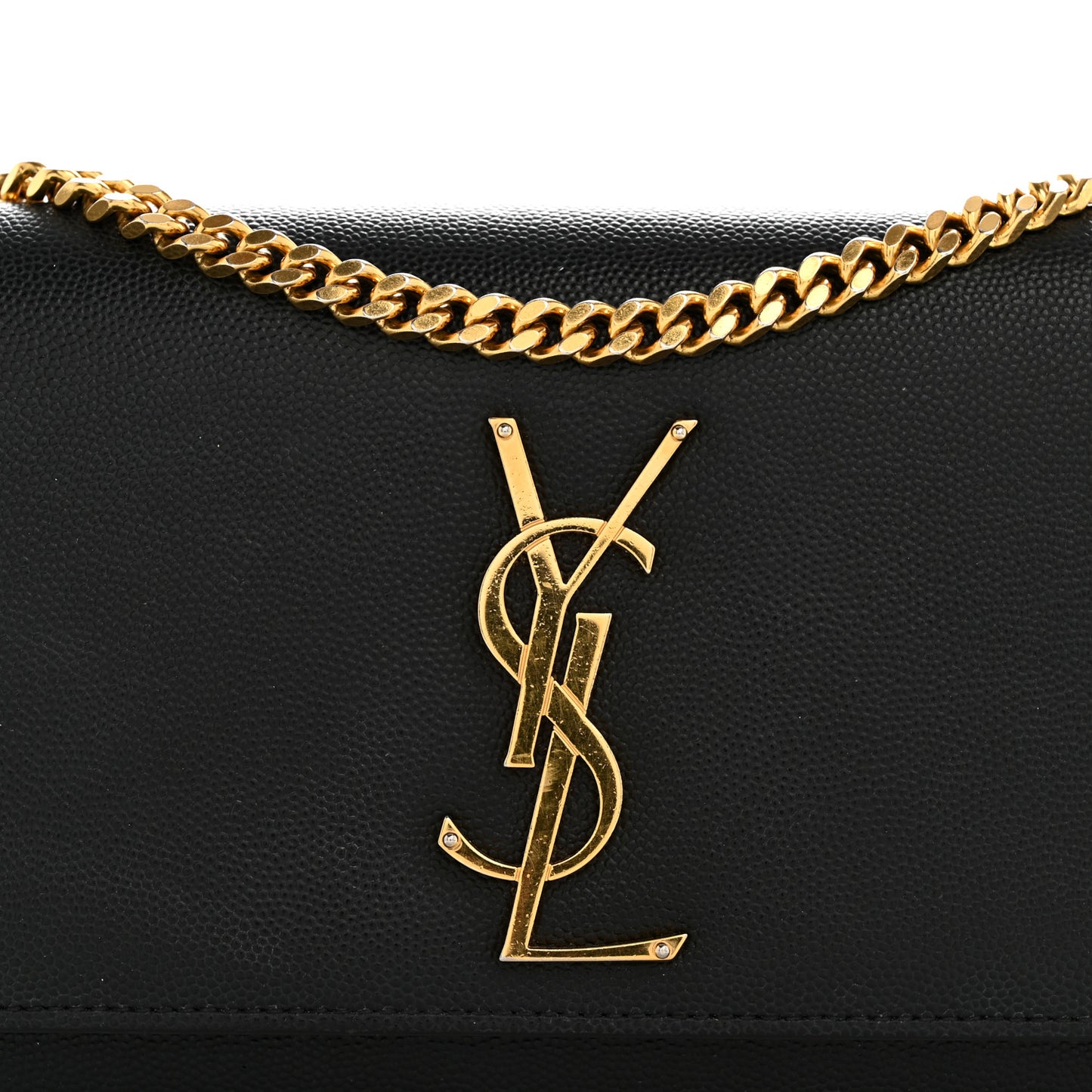 Grain De Poudre Small Monogram Kate Satchel Black