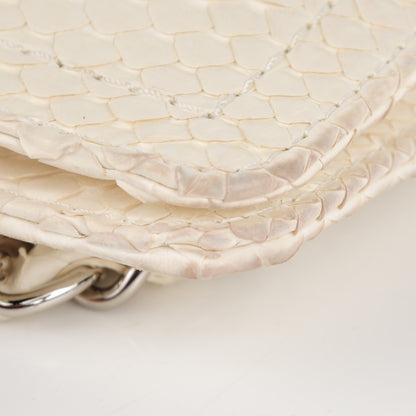 Chanel Python Pochette Flap White 8 of 9