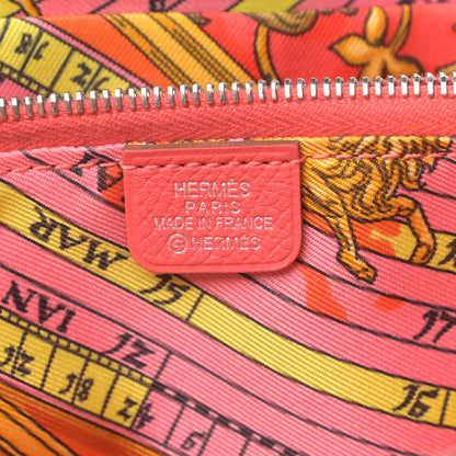 Hermes Epsom Silk'in Wallet Rose Jaipur 6 of 6