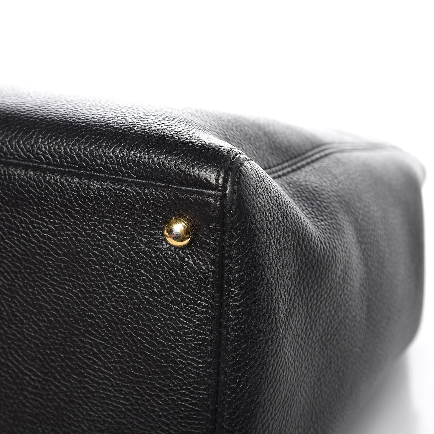 Chanel Calfskin Cerf Executive Shopper Tote Black 12 of 14