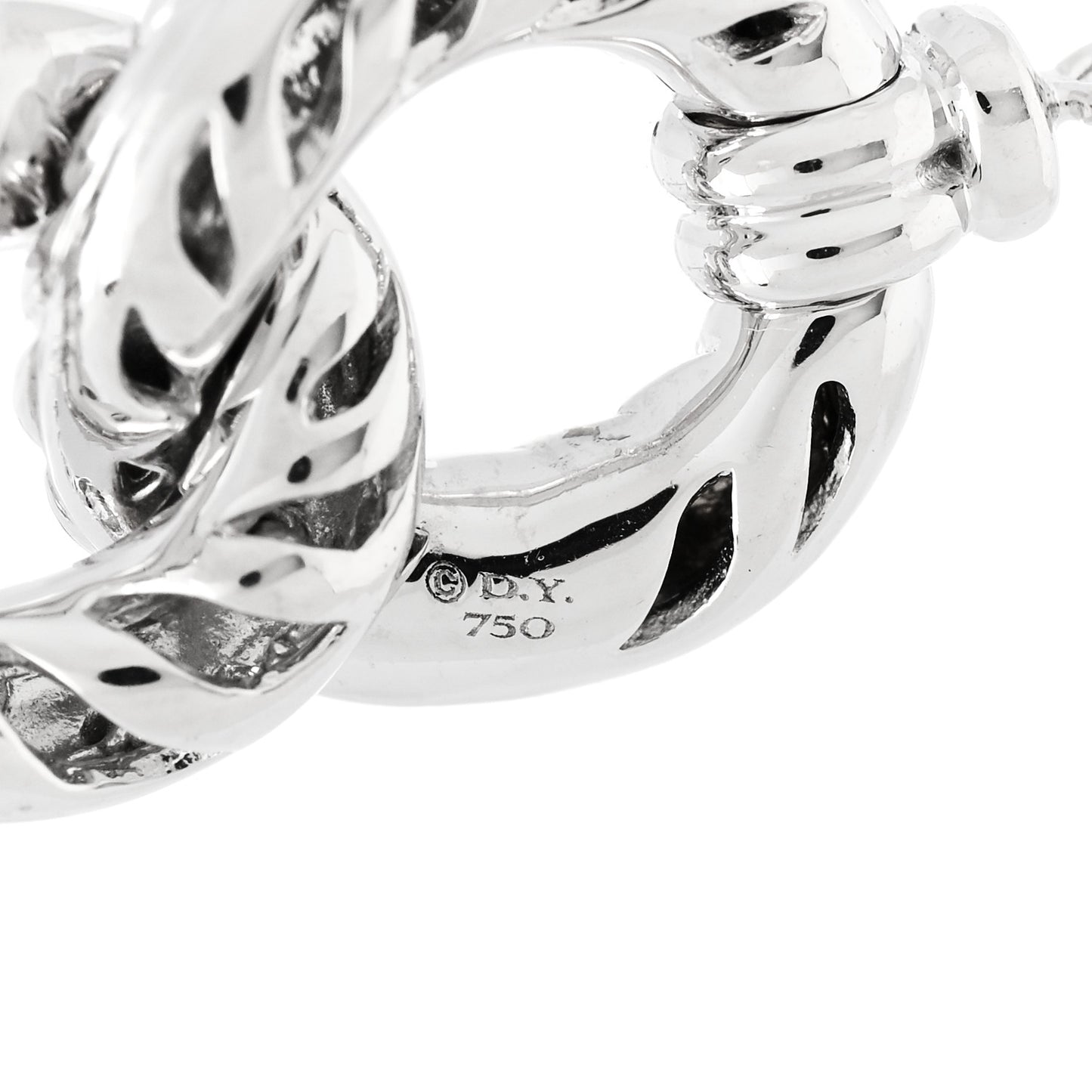 18K White Gold Diamond Belmont Single Station Bracelet