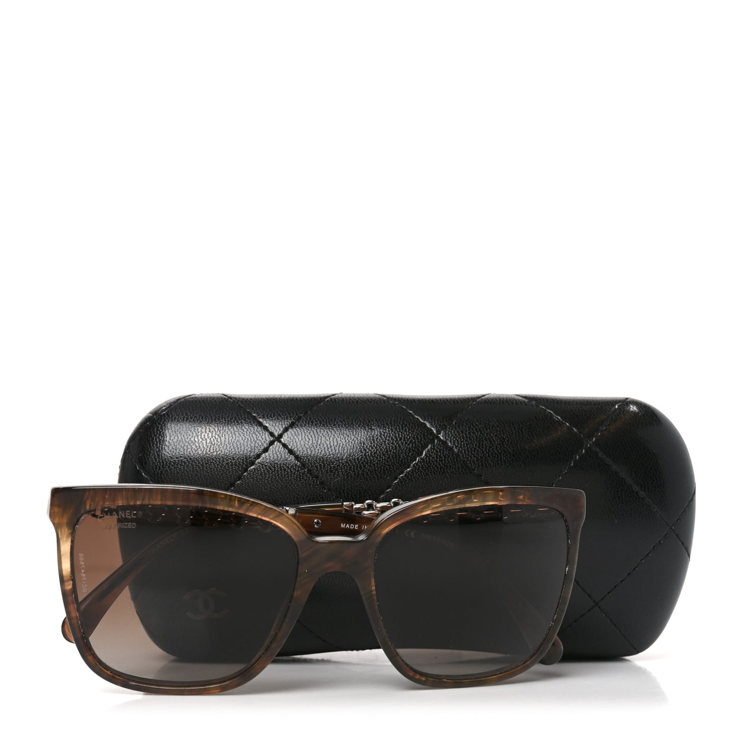 Polarized Square Chain PSunglasses 5325 Tortoise