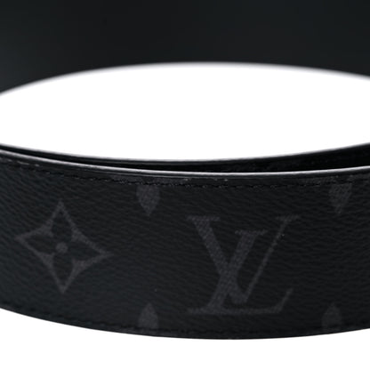 Louis Vuitton Monogram Eclipse Taigarama 40mm LV Initiales Reversible Belt 105 42 Black 6 of 8