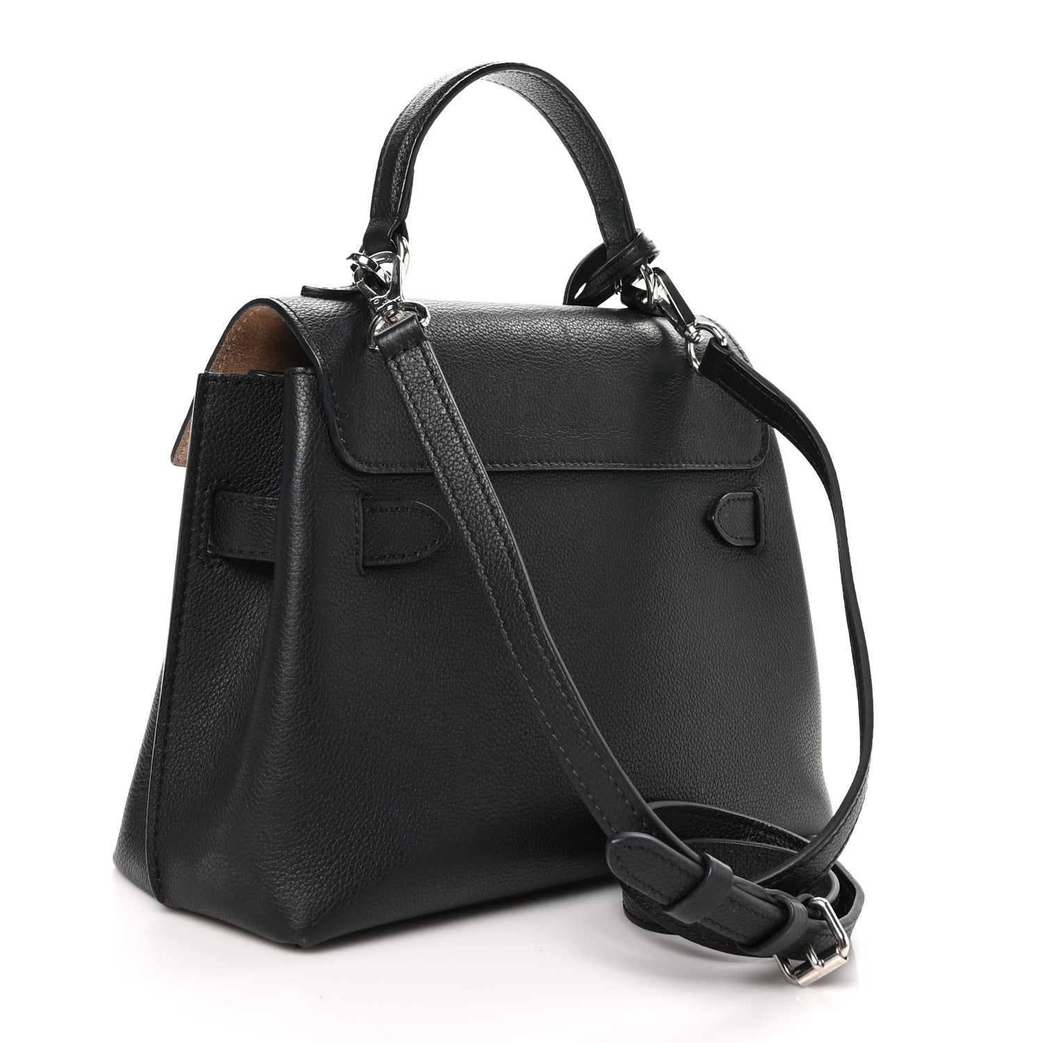 Louis Vuitton Calfskin Lockme Ever BB Black 3 of 10