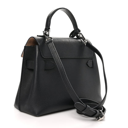 Louis Vuitton Calfskin Lockme Ever BB Black 3 of 10