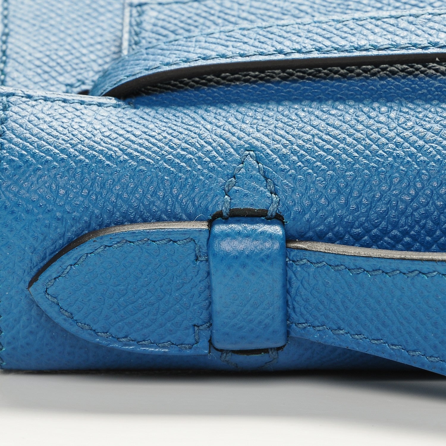 Hermes Epsom Kelly Pochette Clutch Bleu Izmir 9 of 19