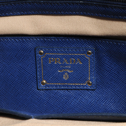 Prada Canapa Saffiano Cuir Tote Corda Bluette 5 of 8