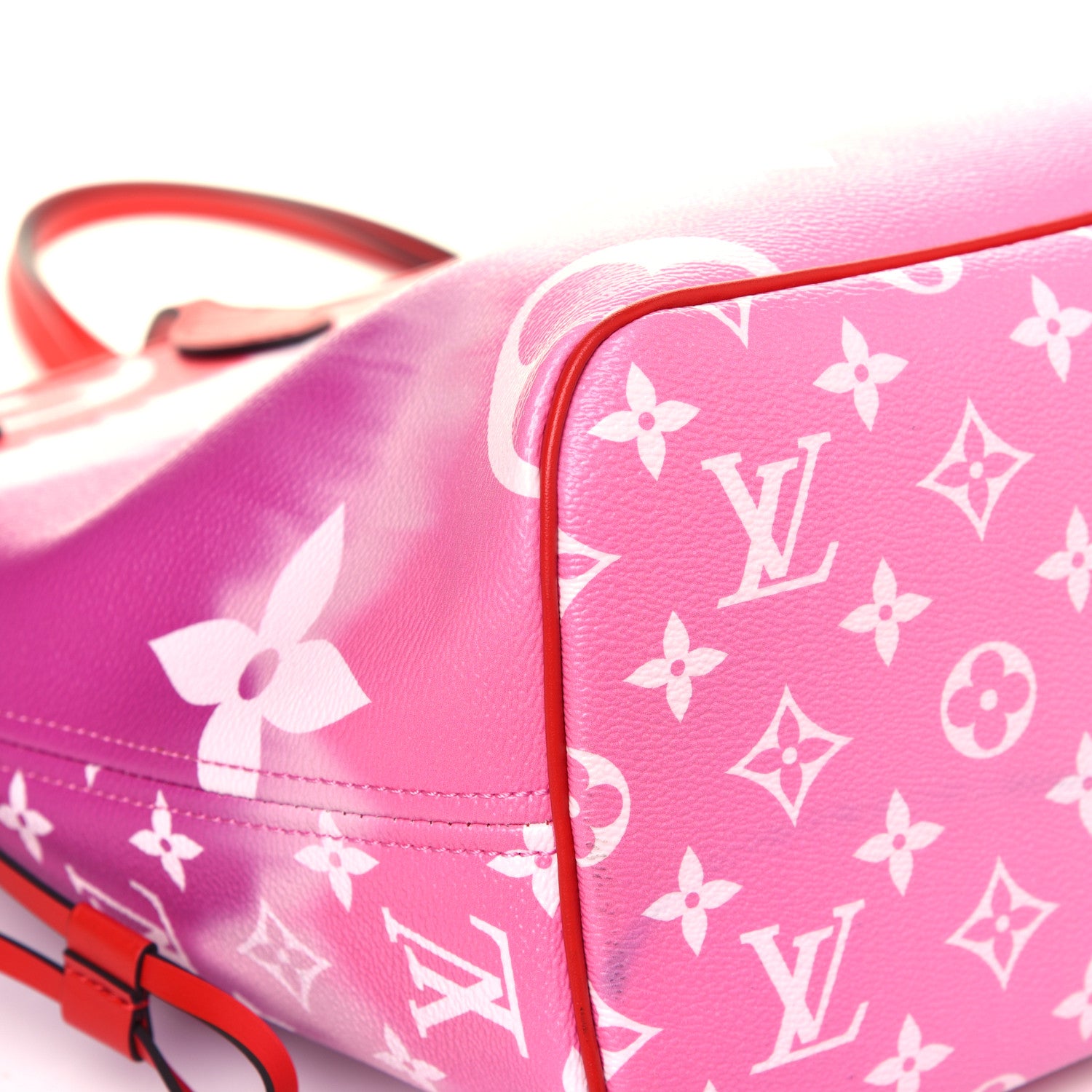 Louis Vuitton Monogram Escale Neverfull MM Rouge 8 of 12