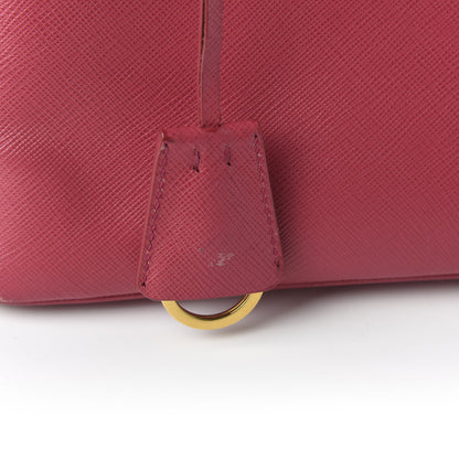 Prada Saffiano Lux Small Promenade Tote Peonia 11 of 11