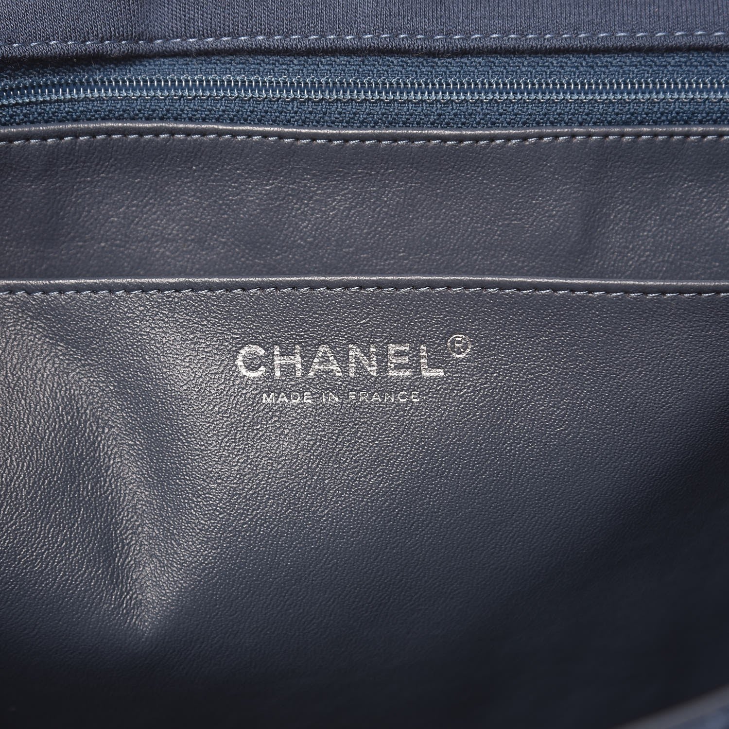 Chanel Jersey Quilted Maxi Single Flap Blue 7 of 14