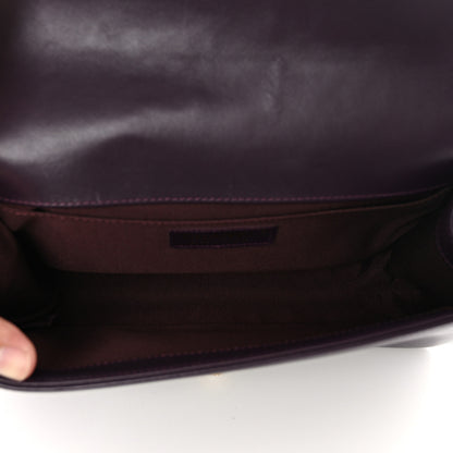 Chanel Lambskin Quilted Medium Boy Flap Purple 5 of 10