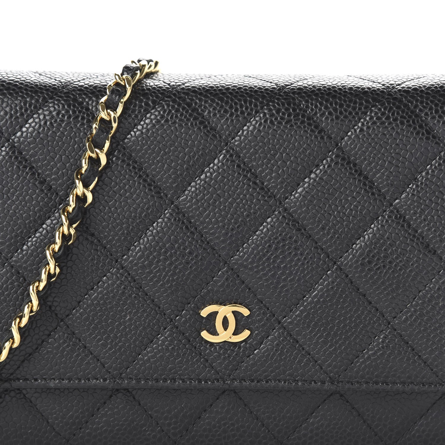Chanel Caviar Quilted Wallet On Chain WOC Black 11 of 11