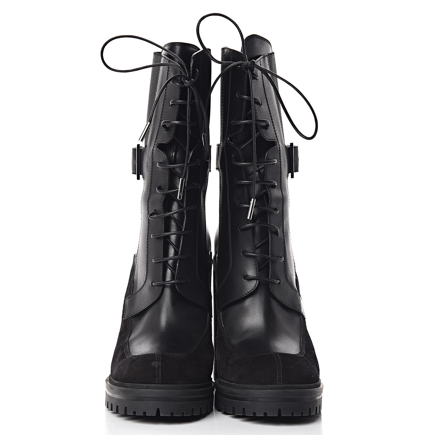 Givenchy Calfskin Suede Aviator Ankle Boots 41 Black 2 of 10