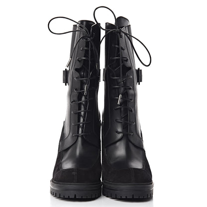Givenchy Calfskin Suede Aviator Ankle Boots 41 Black 2 of 10