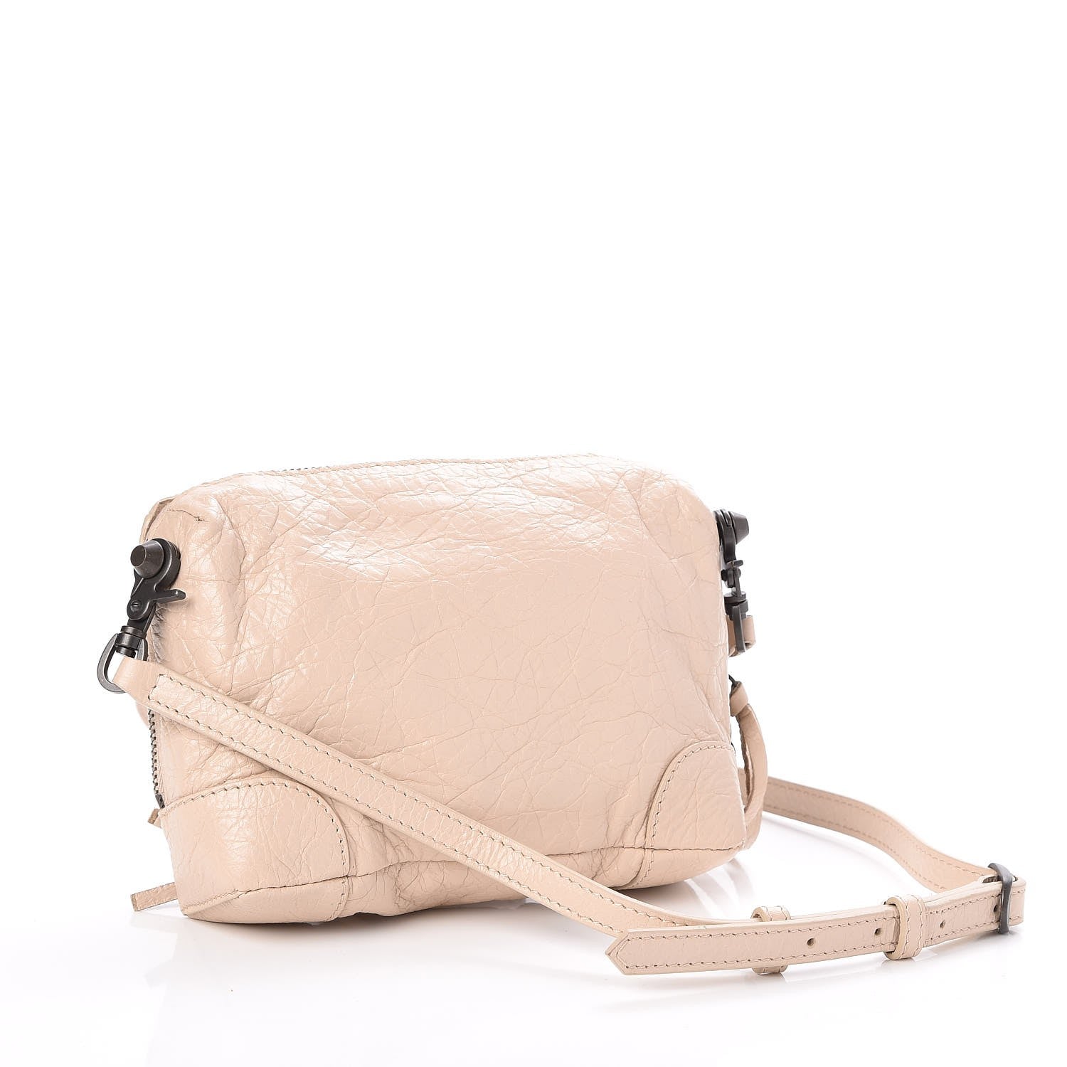 Balenciaga Agneau Classic Hardware XS Reporter Crossbody Light Beige 3 of 7