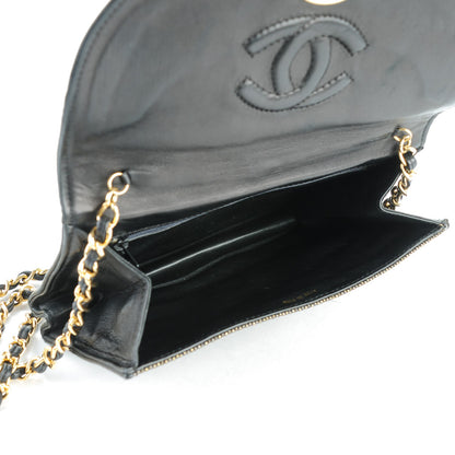 Chanel Tassel Clutch With Chain Black Gold 5 of 7