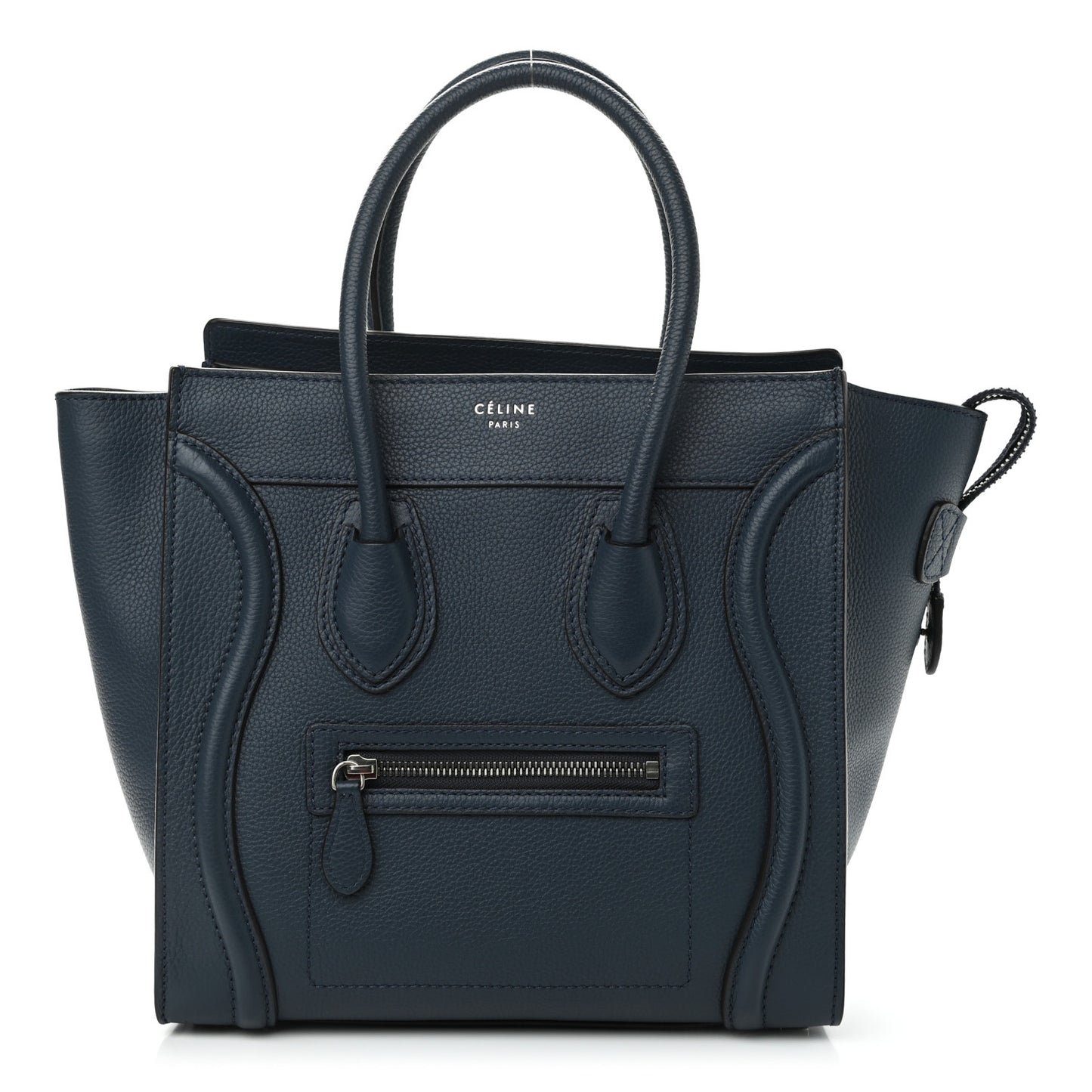 Drummed Calfskin Micro Luggage Orage