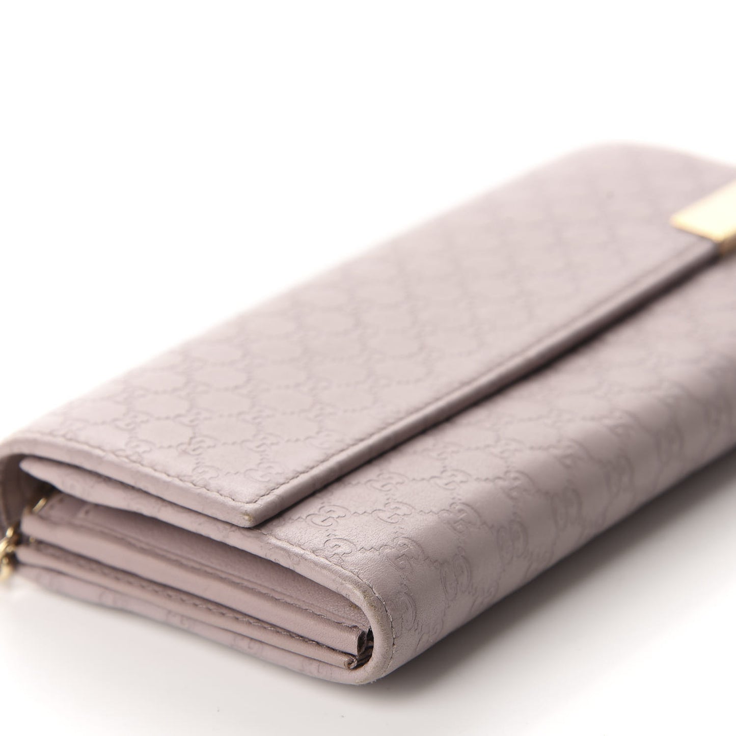 Soft Microguccissima Dice Chain Wallet Mauve