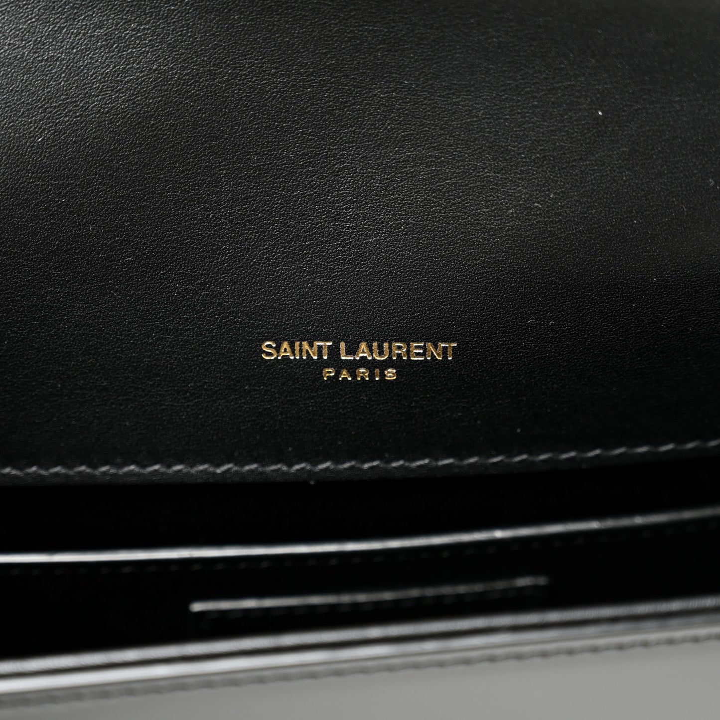 Nappa Patent Calfskin Two-Toned Small Monogram Kate Satchel Alabastro Black