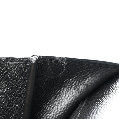 Saint Laurent Grain De Poudre Textured Mixed Matelasse Triquilt Monogram Clutch Black 8 of 11